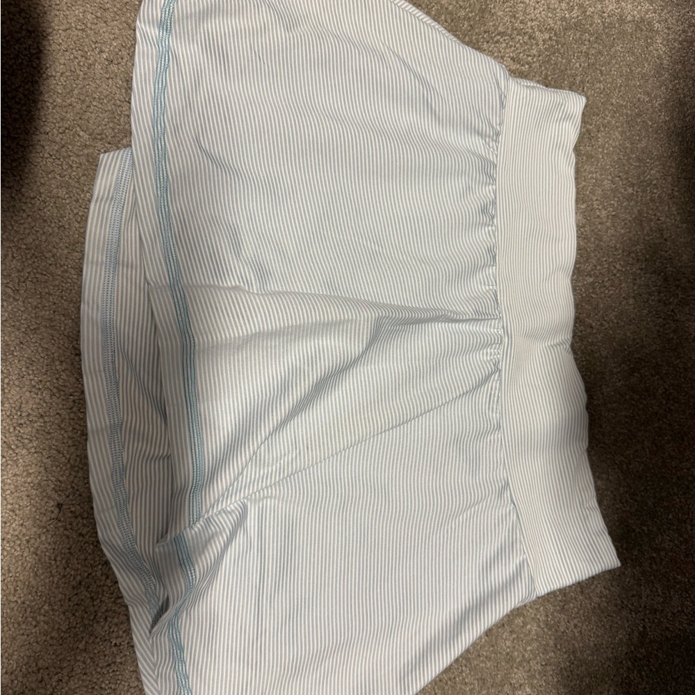 Adidas Light Blue Striped Skirt